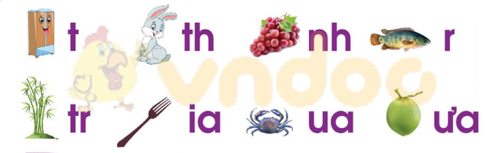 Giải Bài tập Tiếng Việt lớp 1 trang 58 Bài 5: Ôn tập và kể chuyện