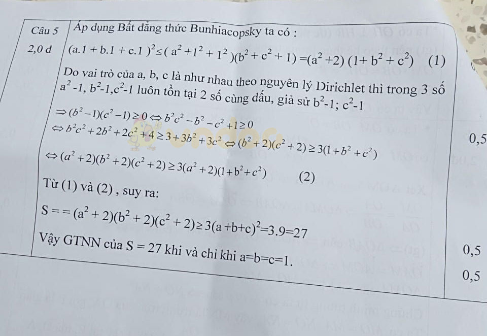 Đề thi chọn học sinh giỏi lớp 9 môn Toán Phòng GD&ĐT Thị xã Nghi Sơn năm học 2020 - 2021