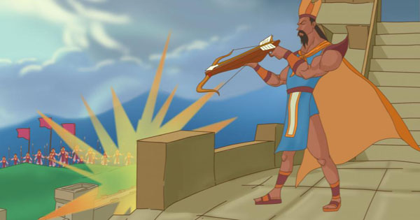 Nhập vai An Dương Vương kể lại việc xây thành Cổ Loa