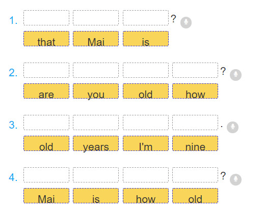 Giải bài tập SBT tiếng Anh lớp 3 Unit 4: How old are you?