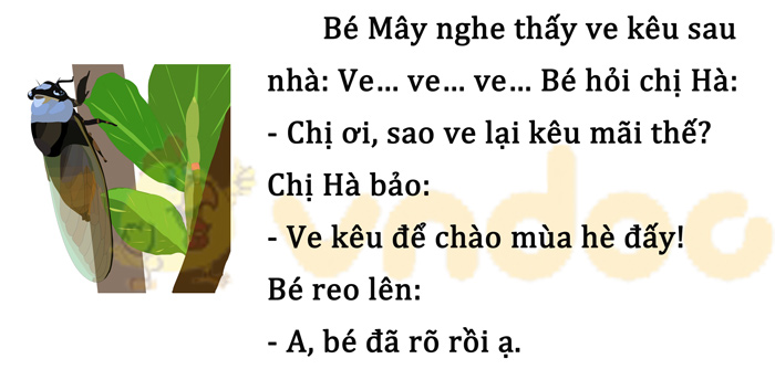 Đề thi giữa kì 1 lớp 1 môn Tiếng Việt năm 2020 sách Chân trời - Đề 2