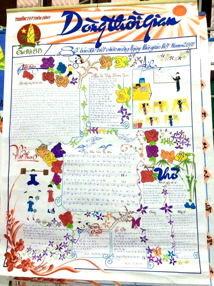 mau bao tuong dep 16 - Mẫu báo tường đẹp nhất cho ngày 20/11 - Ngày nhà giáo Việt Nam