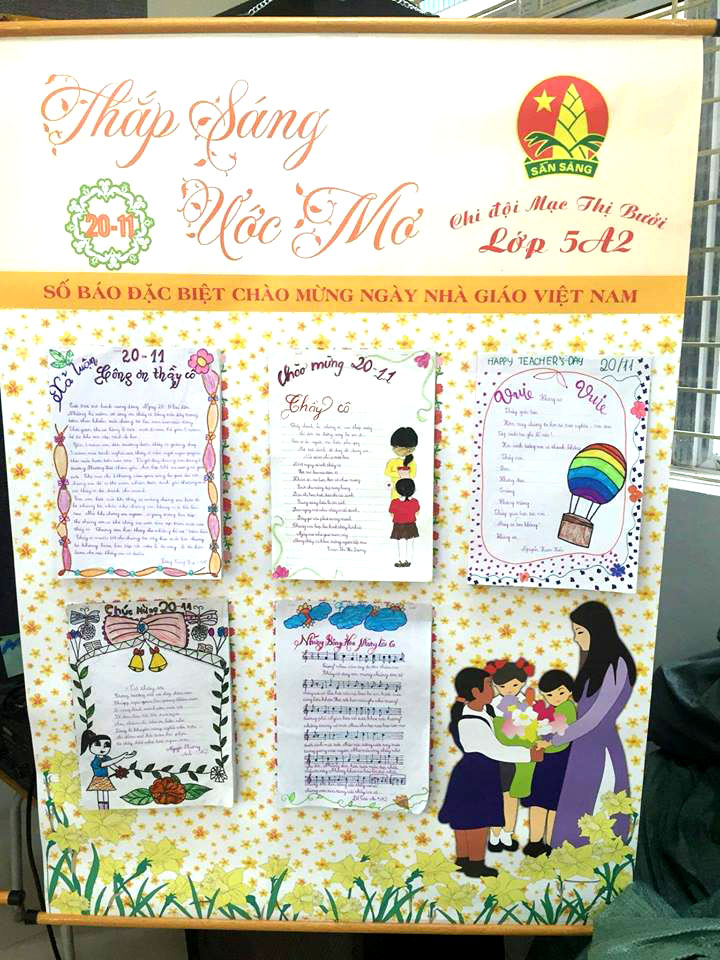mau bao tuong dep 22 - Mẫu báo tường đẹp nhất cho ngày 20/11 - Ngày nhà giáo Việt Nam