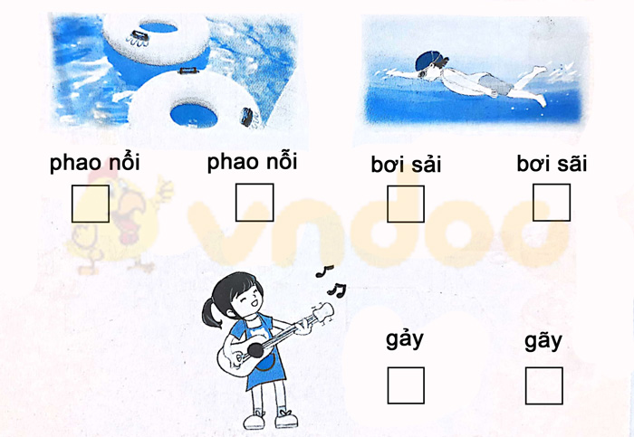 Giải Vở bài tập Tiếng Việt lớp 1 trang 26, 27, 28, 29 Chủ đề 8: Đồ chơi - Trò chơi