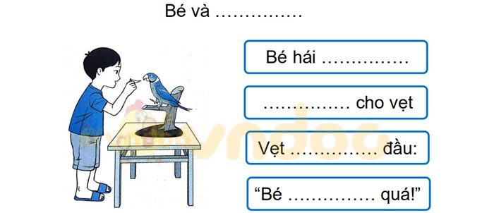 Giải Vở bài tập Tiếng Việt lớp 1 trang 34, 35, 36 Chủ đề 10: Ngày chủ nhật