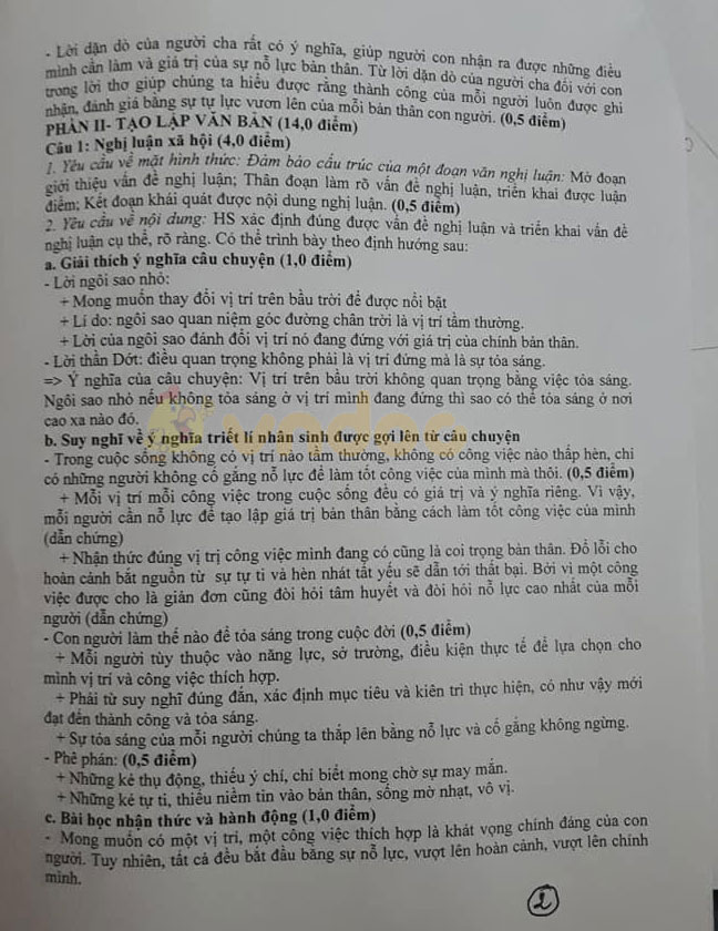 Đề thi chọn học sinh giỏi lớp 9 môn Toán Phòng GD&ĐT huyện Nga Sơn năm học 2020 - 2021