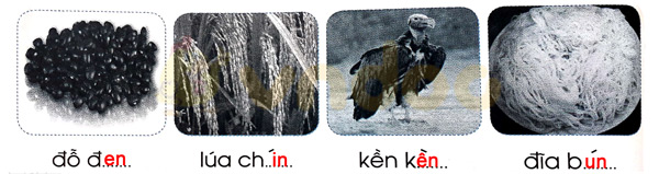 Giải Vở bài tập Tiếng Việt lớp 1 trang 32 Bài 33: en ên in un