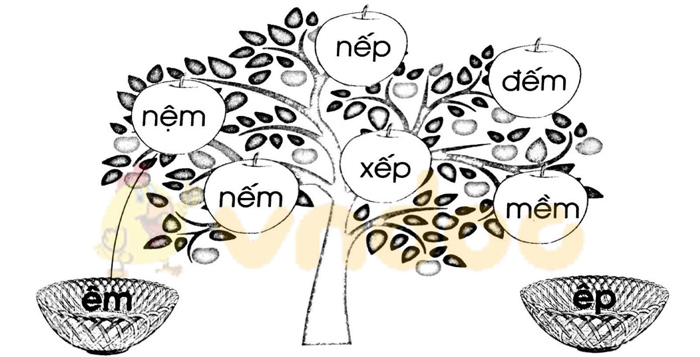 Giải Vở bài tập Tiếng Việt lớp 1 trang 31 Bài 42: êm, êp