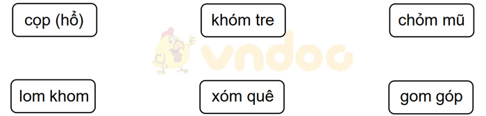Giải Vở bài tập Tiếng Việt lớp 1 trang 34, 35 Bài 47: om, op