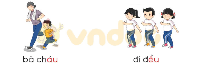 Giải bài tập Tiếng Việt 1 trang 72 Chủ đề 7 Bài 2: au êu