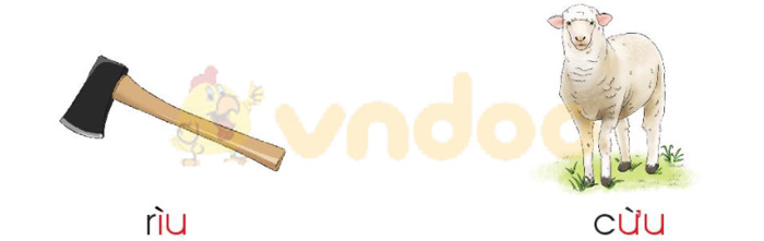 Giải bài tập Tiếng Việt 1 trang 76 Chủ đề 7 Bài 4: iu ưu