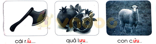 Giải Vở bài tập Tiếng Việt lớp 1 trang 41 Bài 44: iu ưu