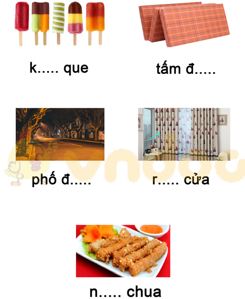 Đề thi giữa kì 1 lớp 1 môn Tiếng Việt năm 2020 sách Cánh Diều - Đề 5