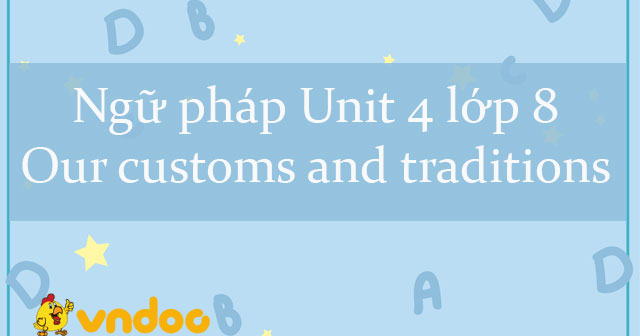 TÀI LIỆU BÀI TẬP TIẾNG ANH 8 UNIT 4 KÈM ĐÁP ÁN CHI TIẾT