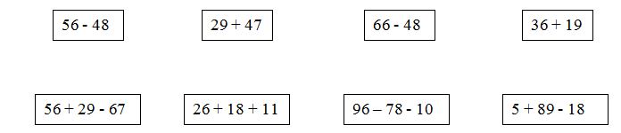 Đề cương ôn tập môn Toán lớp 2 học kì 1