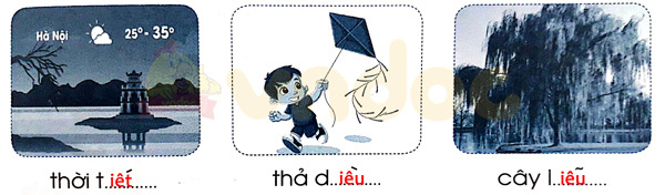 Giải Vở bài tập Tiếng Việt lớp 1 trang 57 Bài 64: iêt iêu yêu