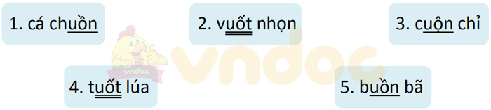 Giải Vở bài tập Tiếng Việt lớp 1 trang 55, 56 Bài 73: uôn uôt