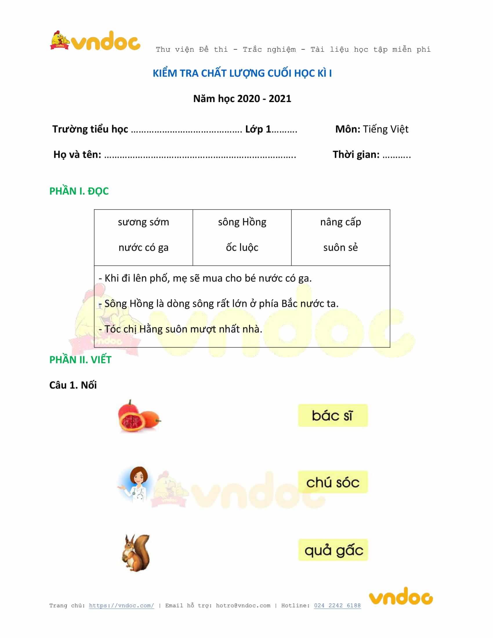 de thi hoc ki 1 lop 1 mon tieng viet nam 2020 2021 sach canh dieu de 1 a*240729