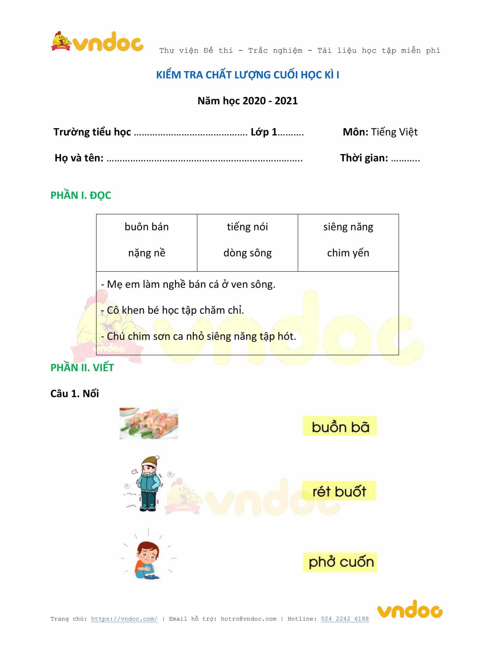 de thi hoc ki 1 lop 1 mon tieng viet nam 2020 2021 sach canh dieu de 4 a*240748
