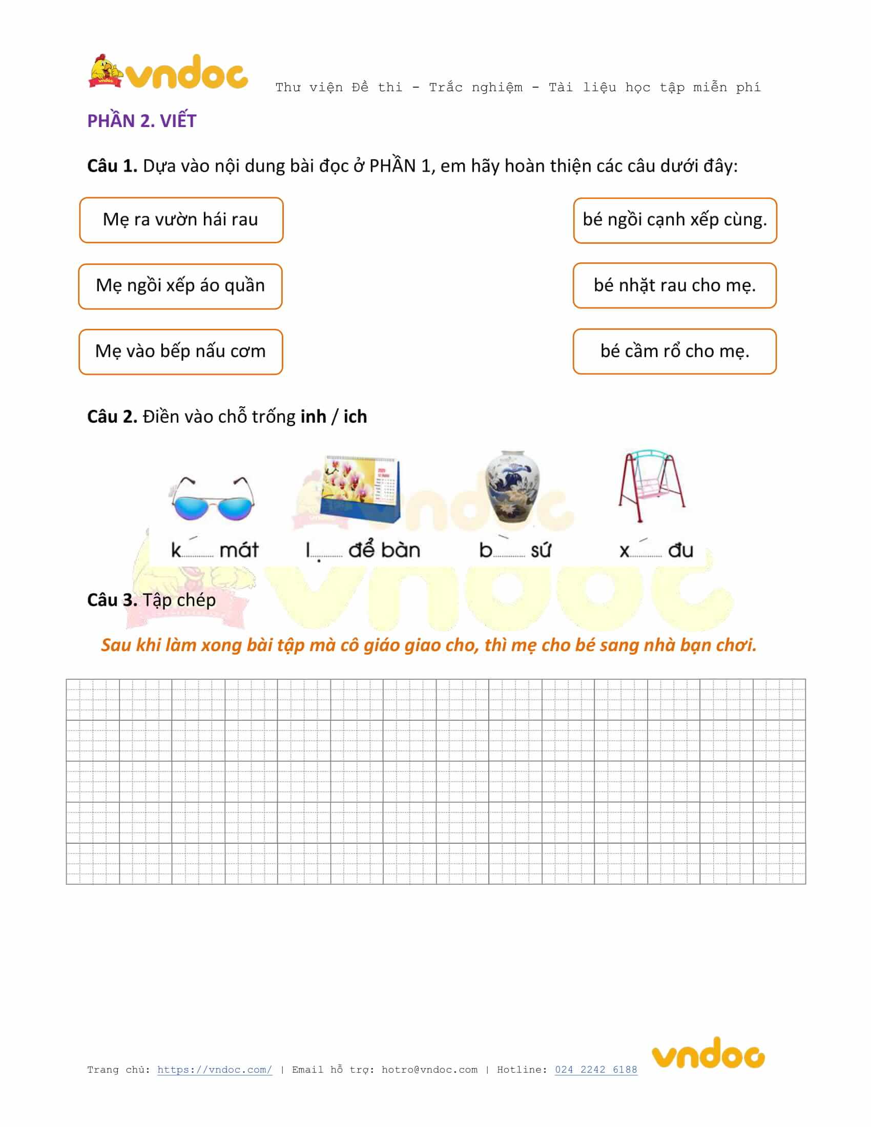 de thi hoc ki 1 lop 1 mon tieng viet nam 2020 2021 sach ket noi de 2 b*240804