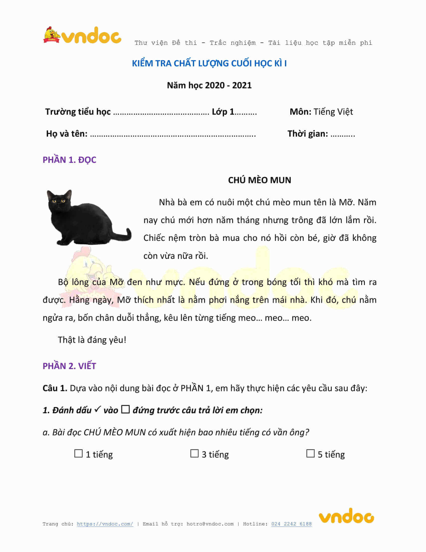 de thi hoc ki 1 lop 1 mon tieng viet nam 2020 2021 sach chan troi de 4 a*241379