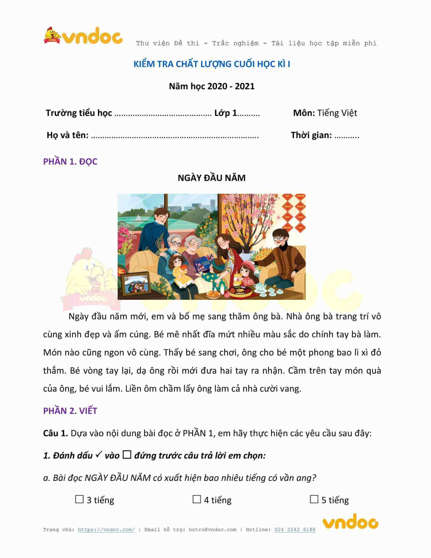 de thi hoc ki 1 lop 1 mon tieng viet nam 2020 2021 sach chan troi de 5 a*241385