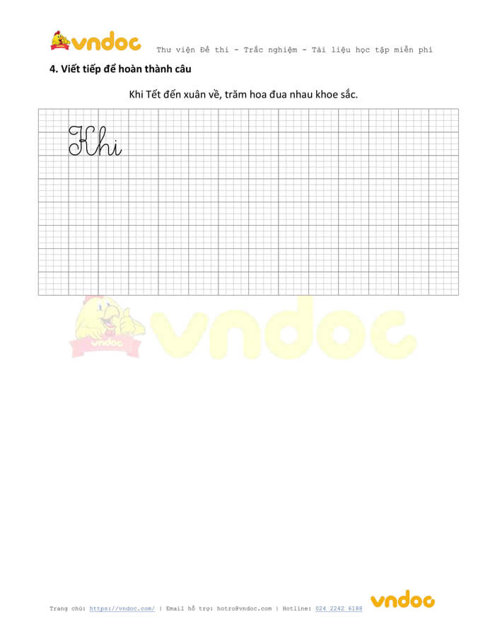Đề thi học kì 1 lớp 1 môn Tiếng Việt năm 2020-2021 sách Cùng học - Đề 2