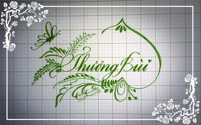 Mẫu chữ nghệ thuật đẹp mắt.