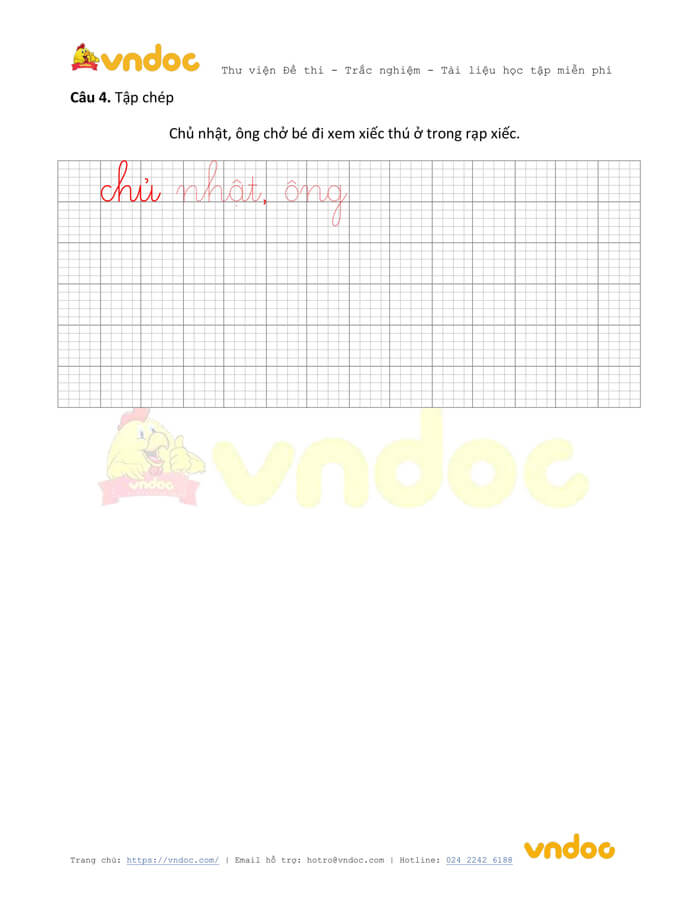 Phiếu bài tập cuối tuần Tiếng Việt lớp 1 Nâng cao - Tuần 15 - Đề 2