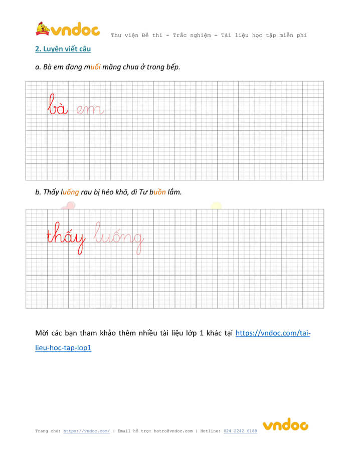 Phiếu chính tả lớp 1 tuần 14 sách Kết nối