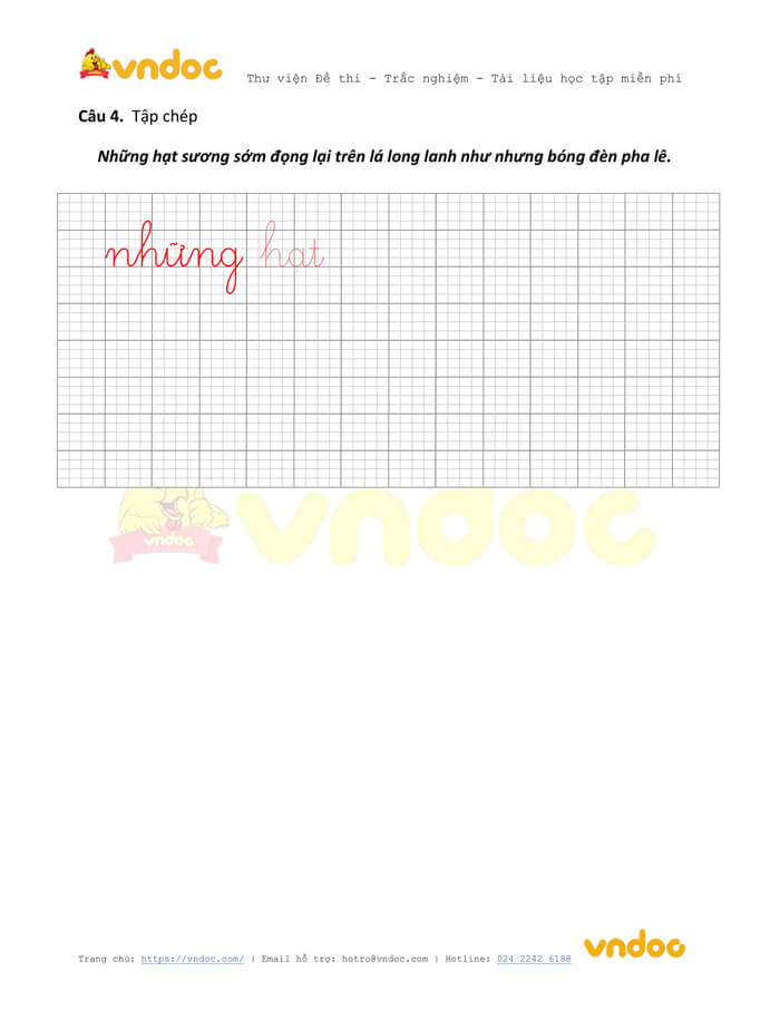 Đề thi học kì 1 lớp 1 môn Tiếng Việt năm 2020-2021 sách Vì sự bình đẳng - Đề 2
