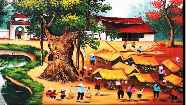 Bức tranh thiên nhiên Cảnh ngày hè