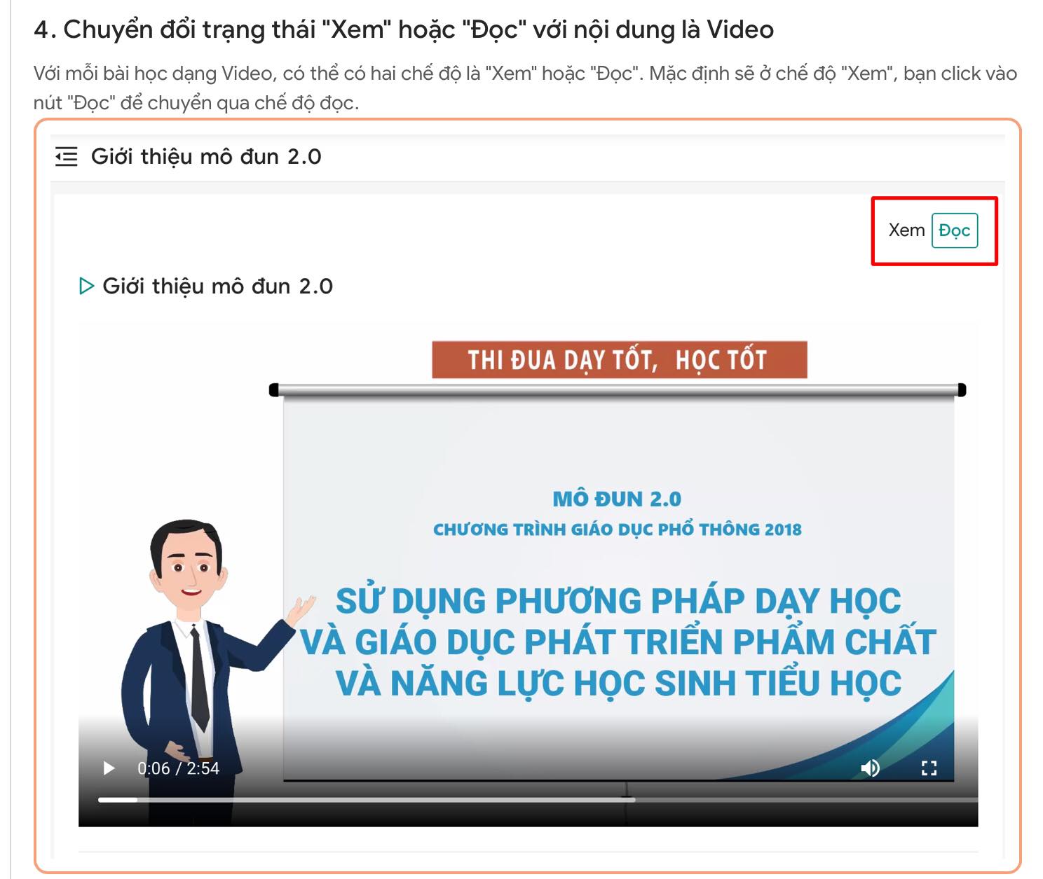 Hướng dẫn làm trắc nghiệm tập huấn mô đun 2