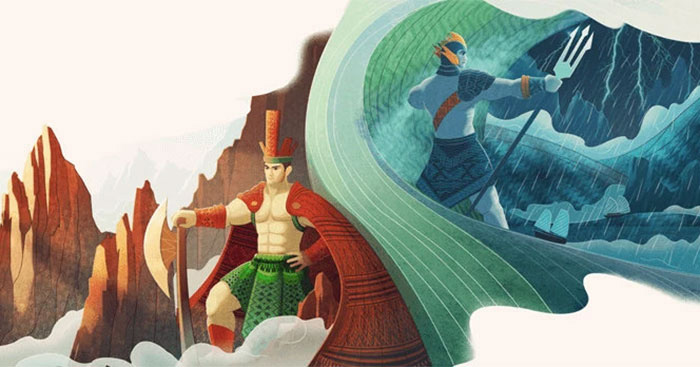 Kể lại câu chuyện Sơn Tinh, Thủy Tinh bằng lời văn của em