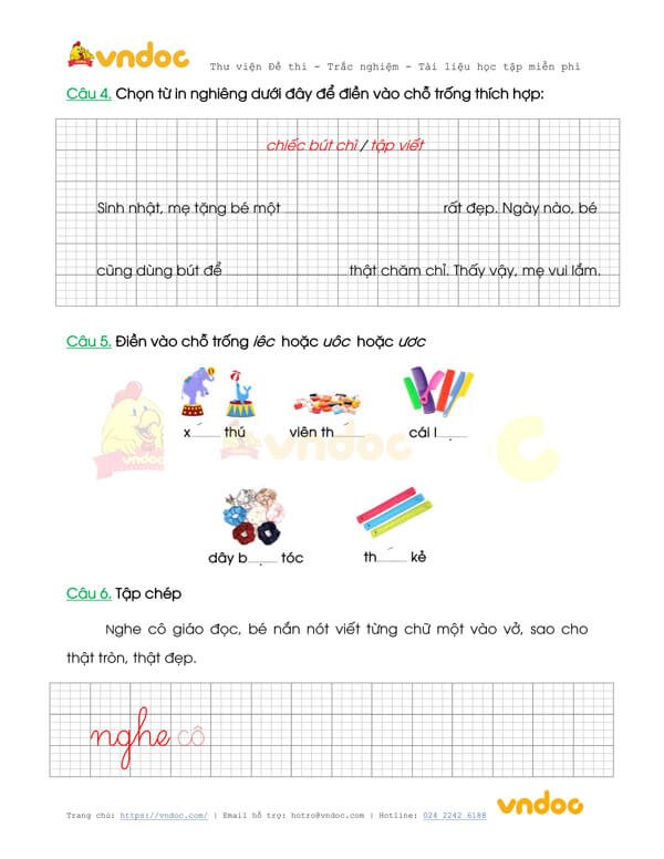 Phiếu bài tập cuối tuần Tiếng Việt lớp 1 Nâng cao - Tuần 16 - Số 1