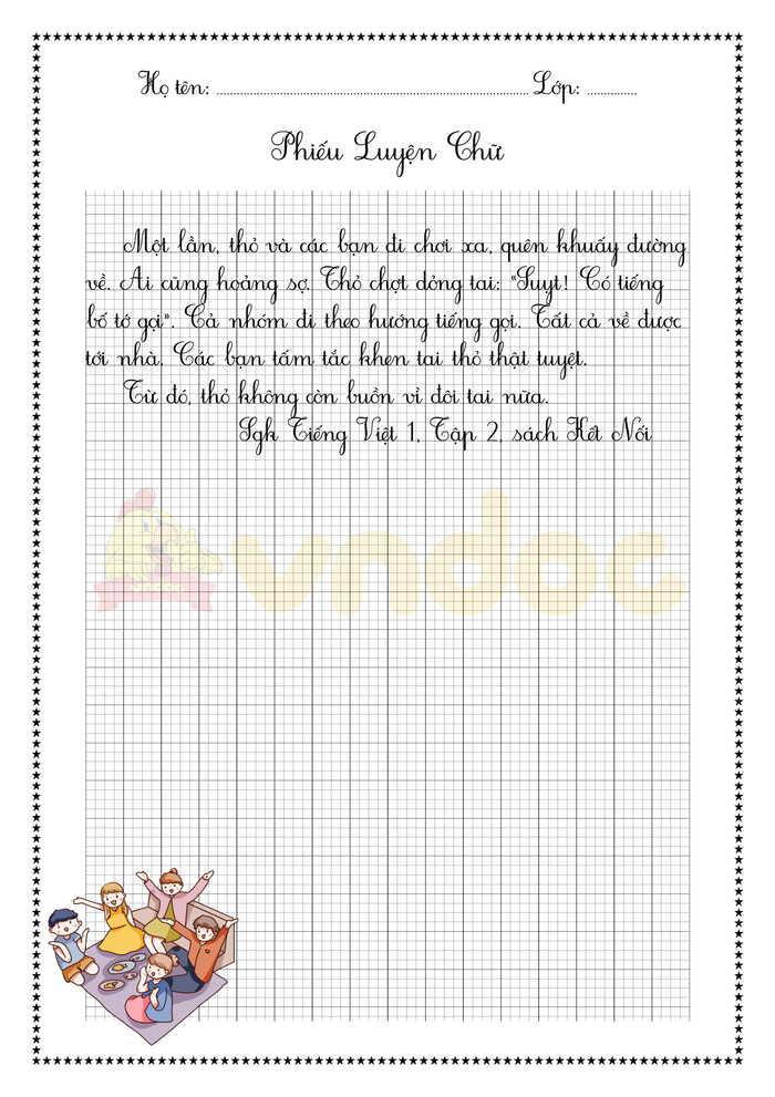 Luyện viết chữ đẹp lớp 1 sách Kết nối