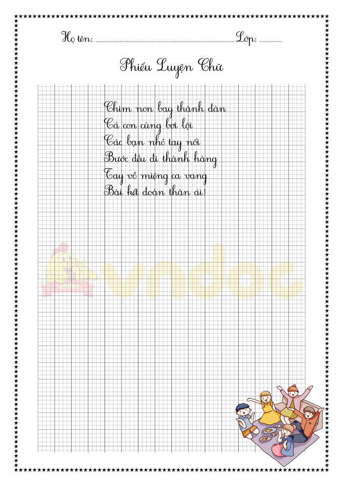 Luyện viết chữ đẹp lớp 1 sách Kết nối