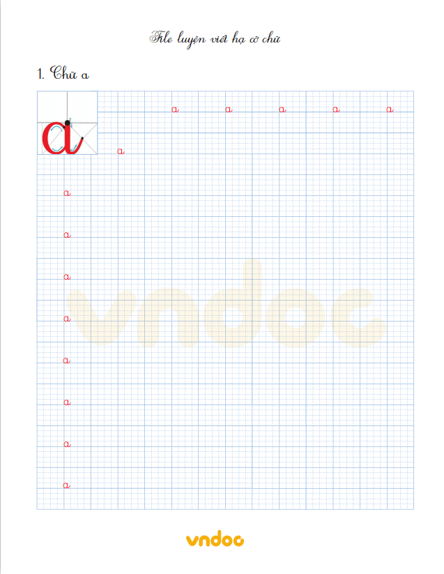 File tập viết chữ nhỏ lớp 1