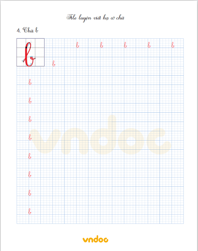 File tập viết chữ nhỏ lớp 1