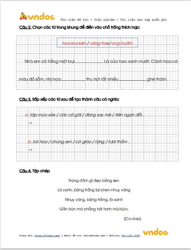 Phiếu bài tập cuối tuần Tiếng Việt lớp 1 Nâng cao - Tuần 19 - Số 1