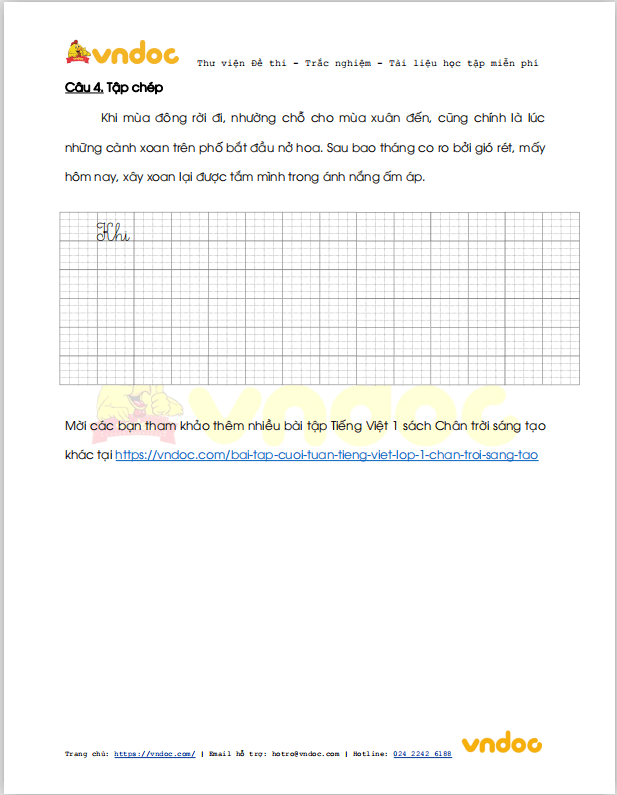 Phiếu bài tập cuối tuần Tiếng Việt lớp 1 Nâng cao - Tuần 19 - Số 2