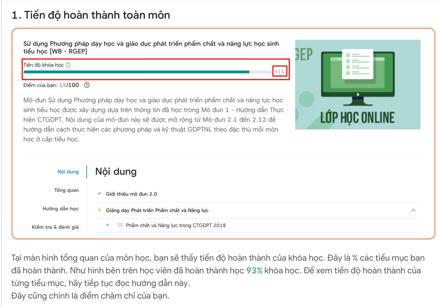 Hướng dẫn học tập môn Cơ sở lý luận mô đun 2