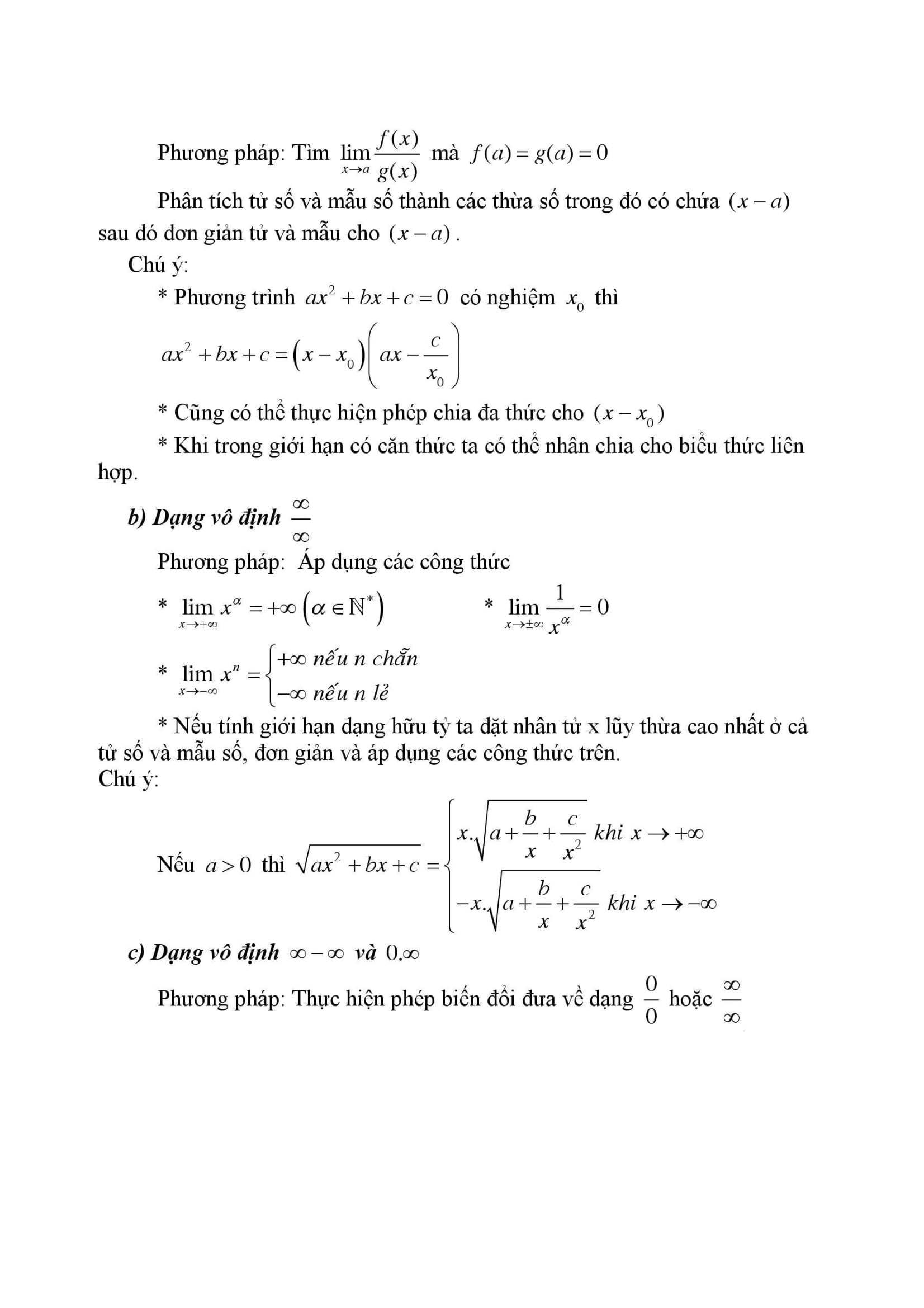 Công Thức Toán 11 đầy đủ