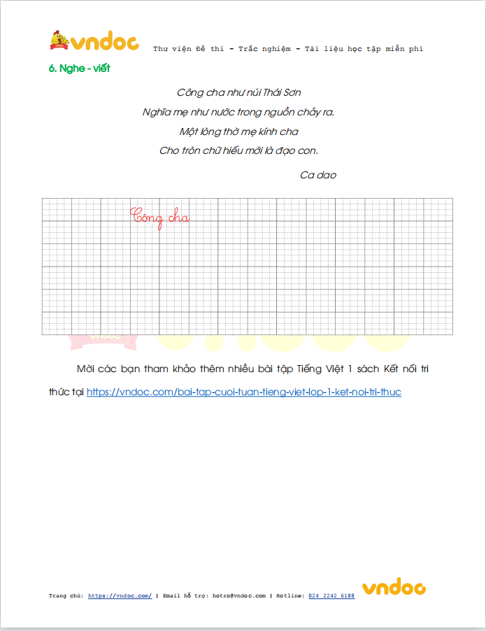Phiếu bài tập cuối tuần Tiếng Việt 1 nâng cao - Tuần 20 - sách Kết nối