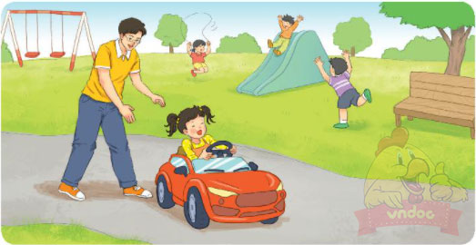 Giải bài tập Tiếng Việt 1 trang 24, 25, 26, 27 Bài 1: Nụ hôn trên bàn tay