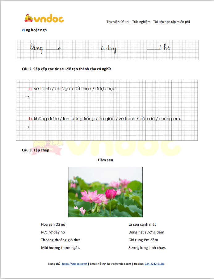 Bài tập Tết lớp 1 môn Tiếng Việt sách Cánh Diều