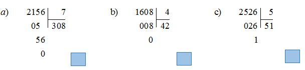 Chia số có bốn chữ số cho số có một chữ số Giải bài tập trang 117, 118, 119 SGK Toán 3