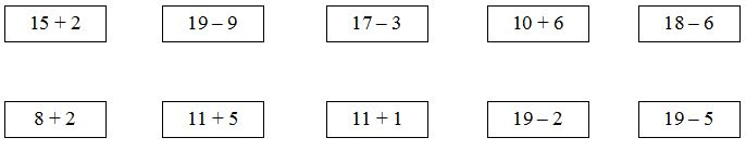 Đề cương ôn tập Tết môn Toán lớp 1