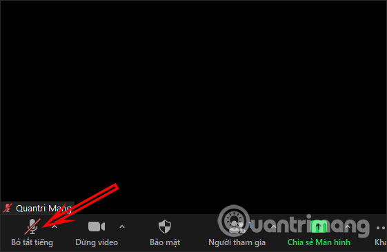 Cách tắt mic trong Zoom trên máy tính, điện thoại
