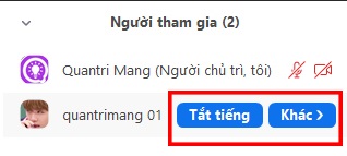 Cách tắt mic trong Zoom trên máy tính, điện thoại